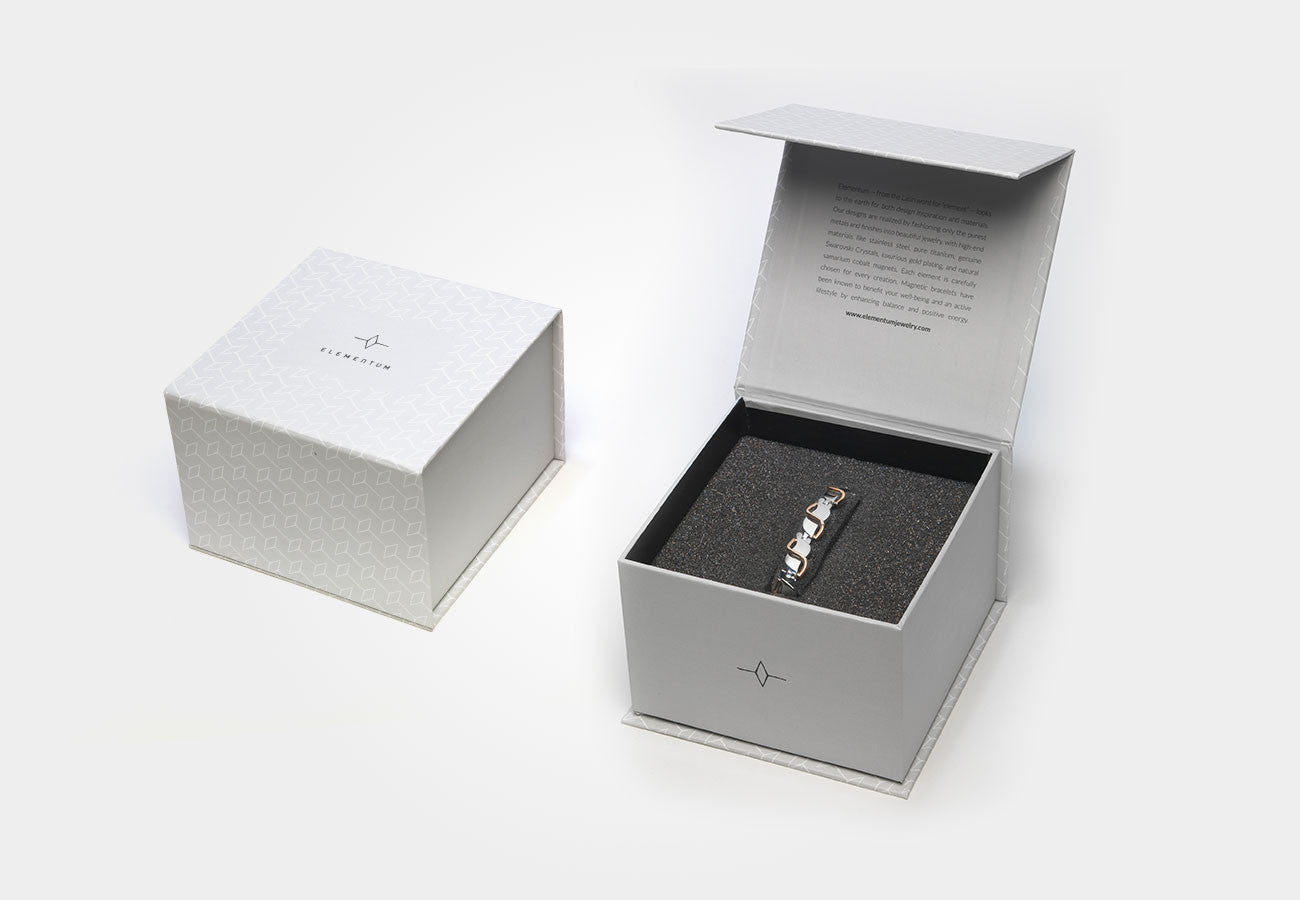 Elementum Magnetic Jewelry Sway Stainless Steel Rose Gold