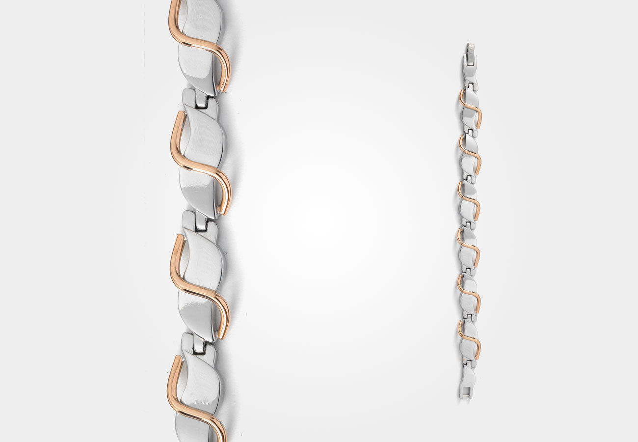 Elementum Magnetic Jewelry Sway Stainless Steel Rose Gold